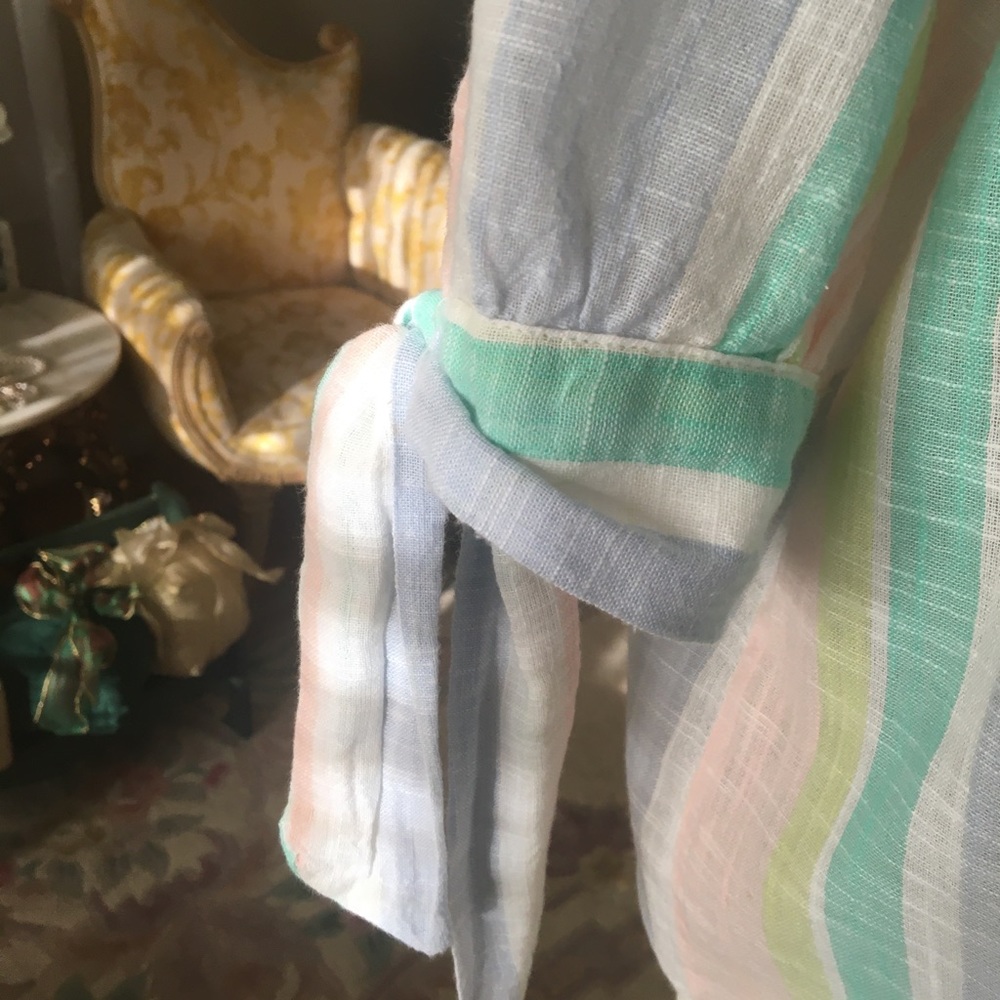 Unique Spectrum Multi Striped Elastized Neckline … - image 2